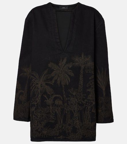 Top Jungle Toile De Jouy aus Denim - Alanui - Modalova