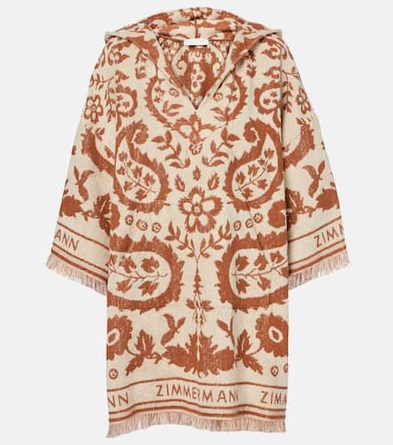 Wylie Hooded printed cotton terry beach dress - Zimmermann - Modalova