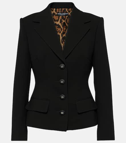 Chaqueta de botonadura simple de lana - Dolce&Gabbana - Modalova