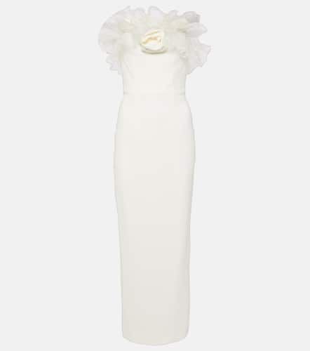 Organza-trimmed cady bustier gown - Alessandra Rich - Modalova