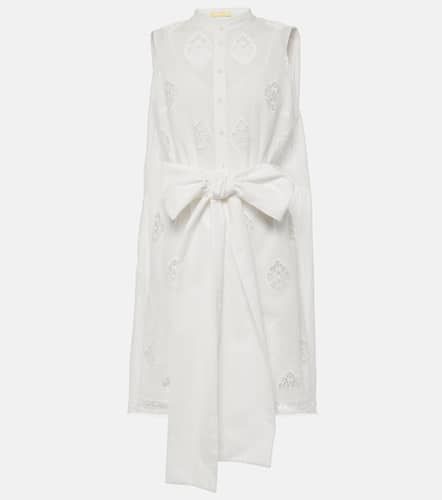 Embroidered cotton-blend minidress - Erdem - Modalova