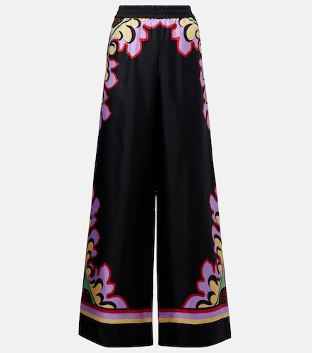 Printed silk palazzo pants - La DoubleJ - Modalova