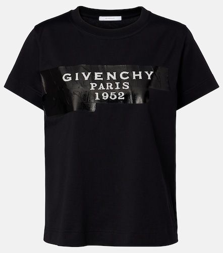 Distressed printed cotton jersey T-shirt - Givenchy - Modalova
