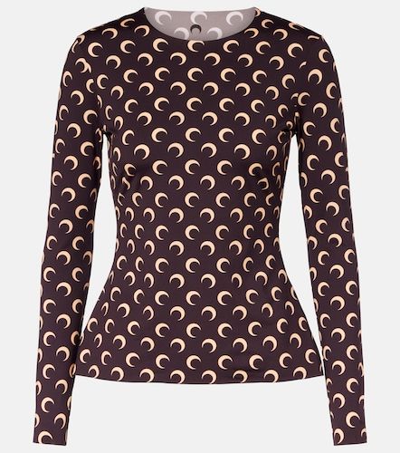 All Over Moon jersey top - Marine Serre - Modalova