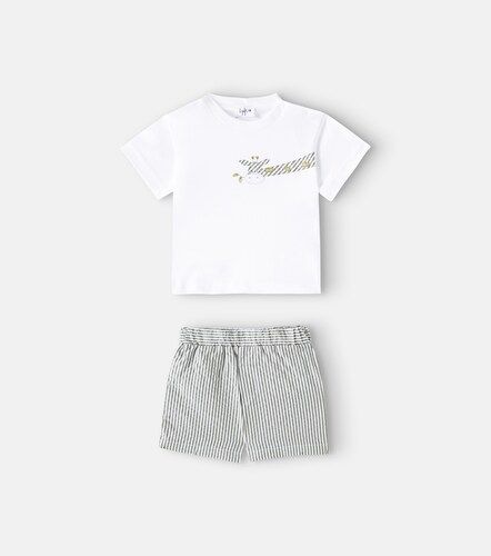 Bebé - set de camiseta y shorts de algodón - Il Gufo - Modalova