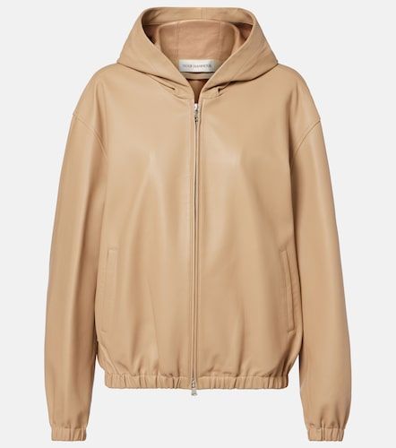 Sudadera Leo de piel con cremallera - Nour Hammour - Modalova