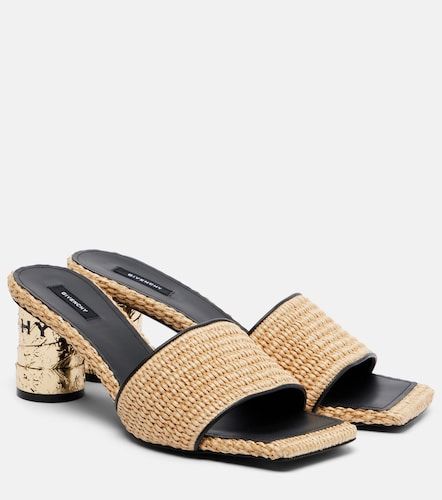 Givenchy Tape leather-trimmed mules - Givenchy - Modalova
