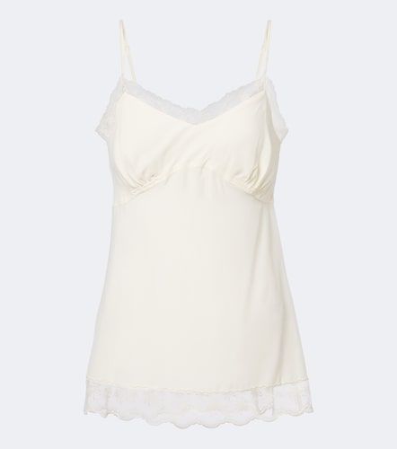 Camisole aus Crêpe de Chine mit Spitze - Simone Rocha - Modalova