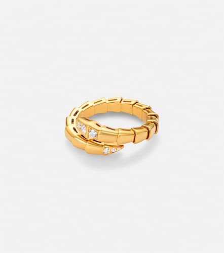 Serpenti Viper 18kt ring with diamonds - Bvlgari - Modalova