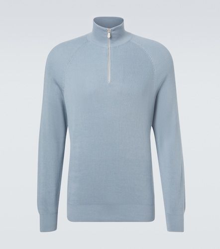Pullover in cotone a coste - Brunello Cucinelli - Modalova