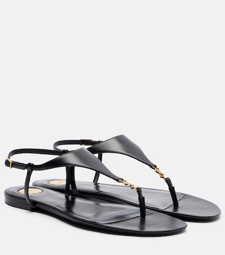 Cassandre leather thong sandals - Saint Laurent - Modalova