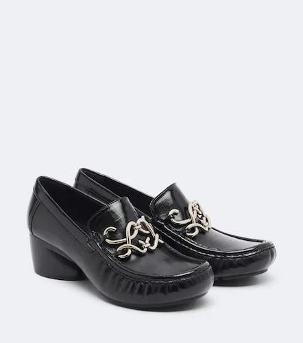 Oval Double L leather loafer pumps - Loewe - Modalova