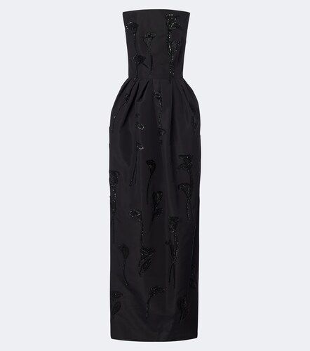 Abito lungo bustier in seta senza spalline - Carolina Herrera - Modalova