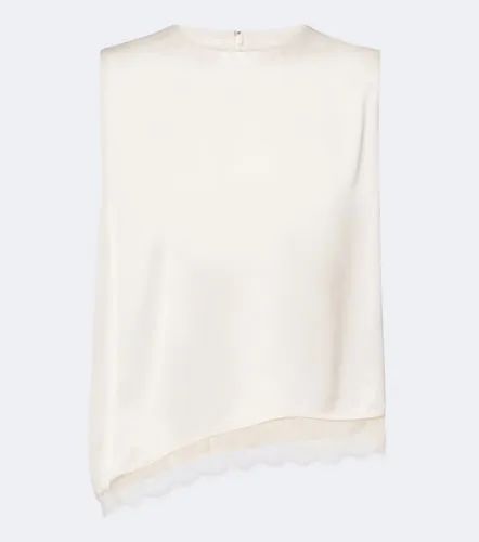 Vince Lace-trimmed satin top - Vince - Modalova