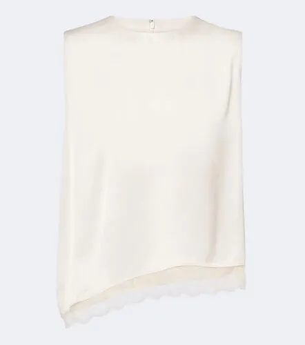 Vince Lace-trimmed satin top - Vince - Modalova