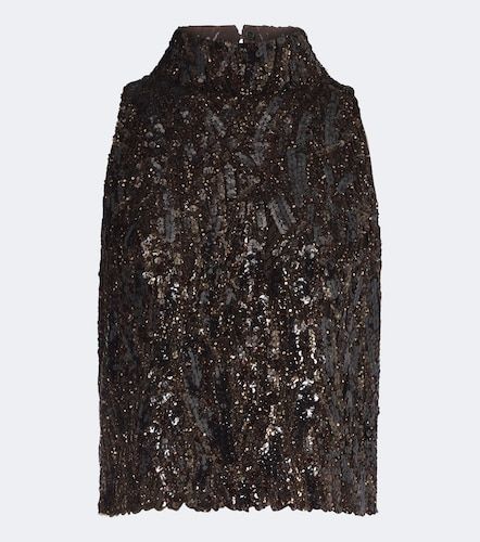 Top con paillettes - Brunello Cucinelli - Modalova