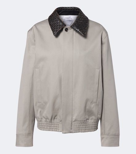 Intrecciato oversized cotton blouson jacket - Bottega Veneta - Modalova
