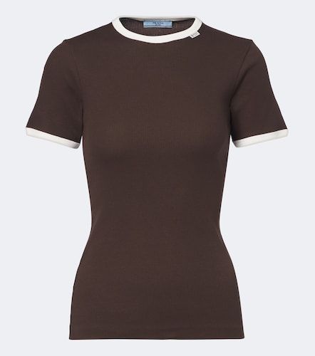 Camiseta acanalada de algodón - Prada - Modalova