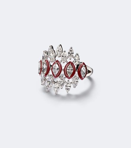 Pinky Ring Tiara aus 18kt Weißgold mit Diamanten - Kamyen - Modalova
