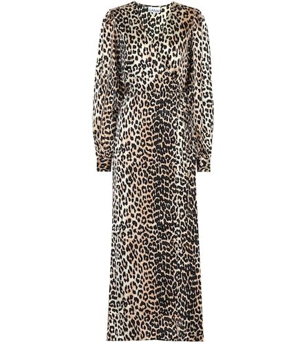 Ganni Vestido de seda con estampado - Ganni - Modalova