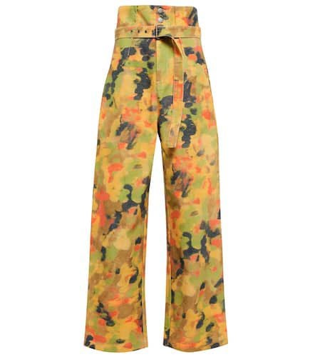 Camouflage straight jeans - Philosophy di Lorenzo Serafini - Modalova