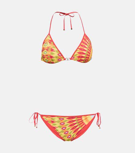 Valentino Printed triangle bikini - Valentino - Modalova