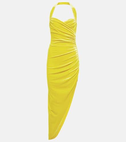 Cayla asymmetric velvet midi dress - Norma Kamali - Modalova