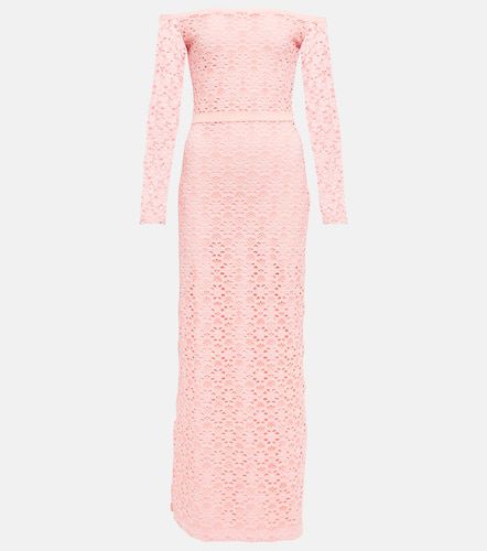 Off-shoulder lace midi dress - Giambattista Valli - Modalova