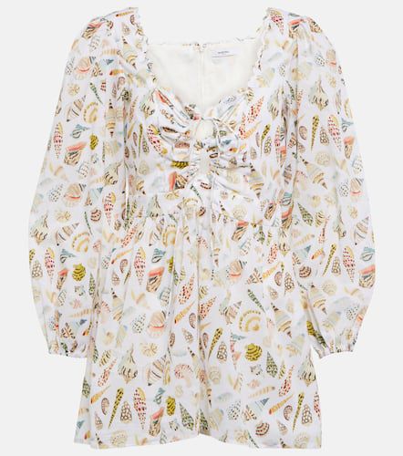 Sip Sip printed cotton playsuit - Marysia - Modalova