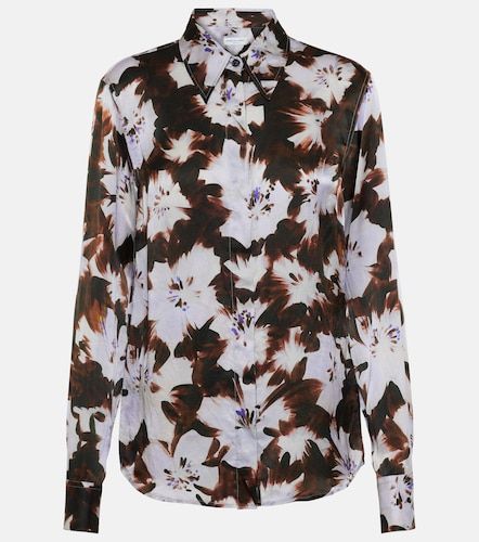 Camicia Chowy in raso di seta con stampa - Dries Van Noten - Modalova