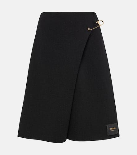 Prada Wool-blend wrap miniskirt - Prada - Modalova