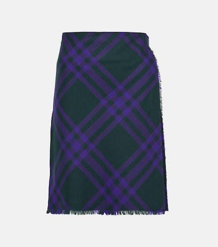 Burberry Checked wool wrap skirt - Burberry - Modalova