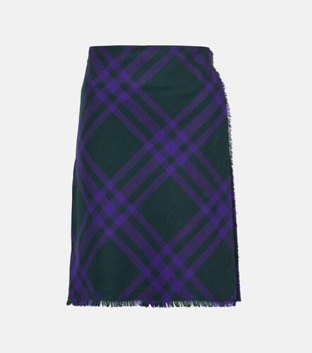 Burberry Checked wool wrap skirt - Burberry - Modalova