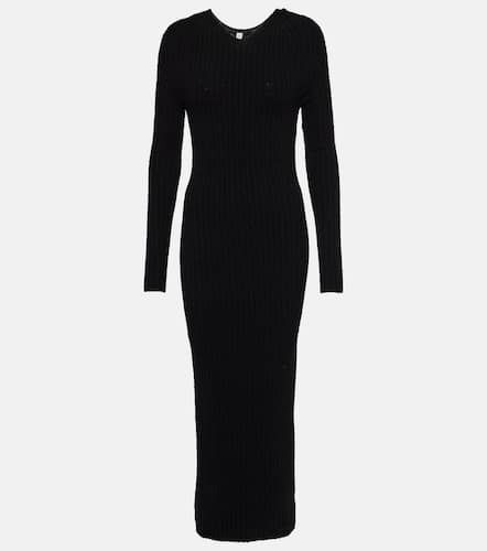 Ribbed-knit wool-blend maxi dress - Toteme - Modalova