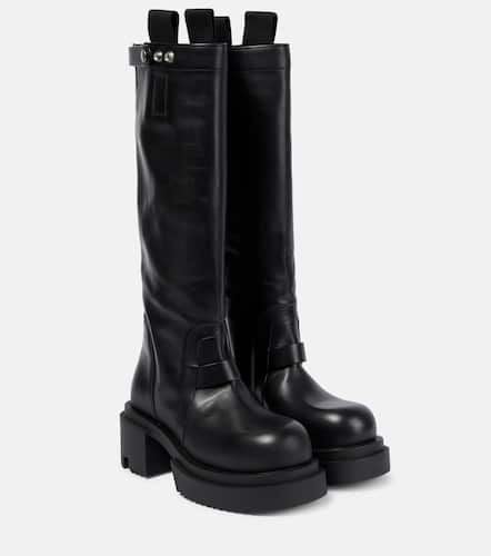 Pull On leather knee-high boots - Rick Owens - Modalova