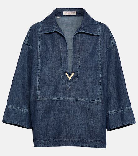 Valentino Chambray denim top - Valentino - Modalova