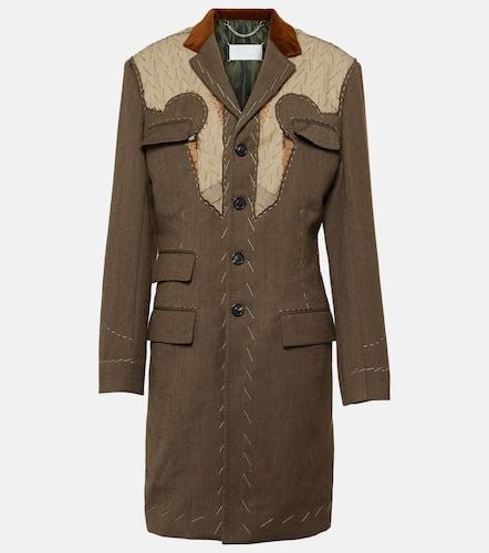 Single-breasted wool coat - Maison Margiela - Modalova