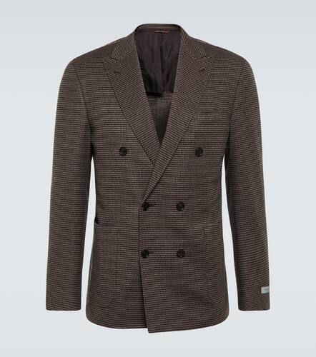 Houndstooth wool and cashmere blazer - Canali - Modalova