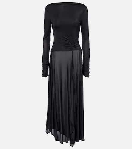 Gathered asymmetric maxi dress - Acne Studios - Modalova