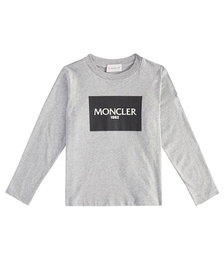 Logo cotton jersey top - Moncler Enfant - Modalova