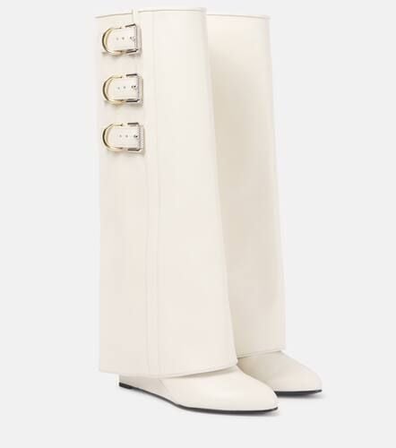 Shark Lock Buckles leather knee-high boots - Givenchy - Modalova