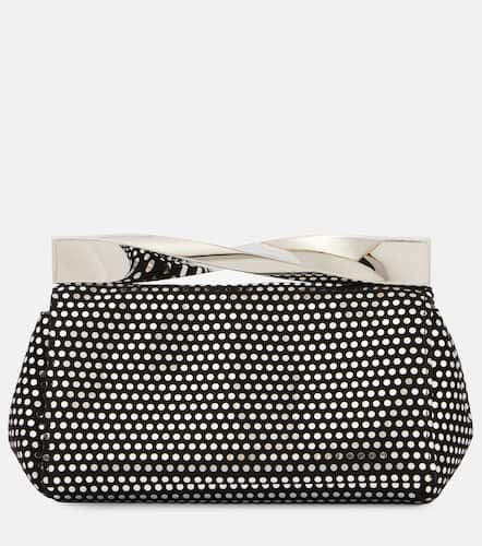 Twist Mini studded suede clutch - Aquazzura - Modalova