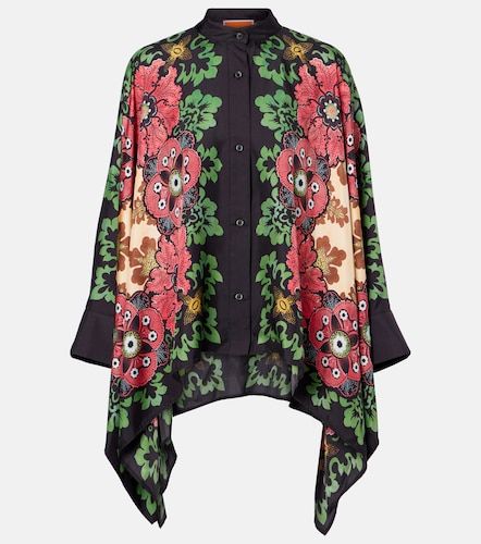 Camicia Foulard in twill di seta - La DoubleJ - Modalova