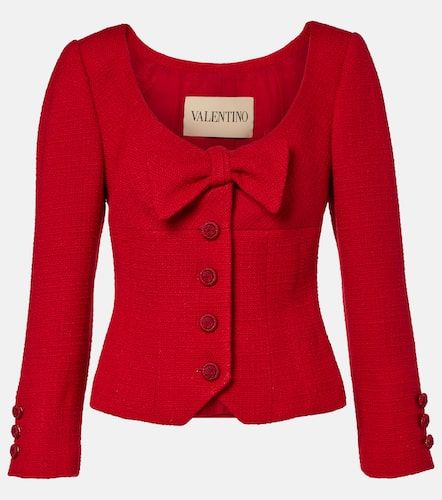 Cropped-Jacke aus Tweed - Valentino Garavani - Modalova