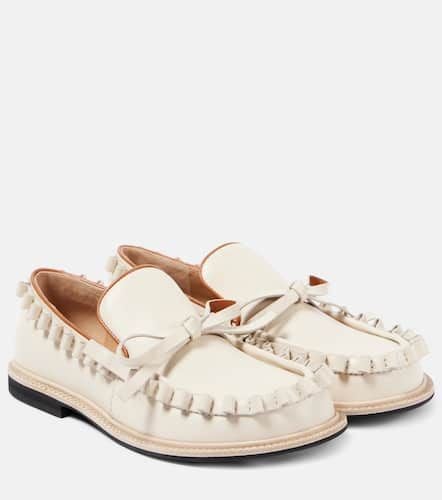 Ruffled leather moccasins - JW Anderson - Modalova