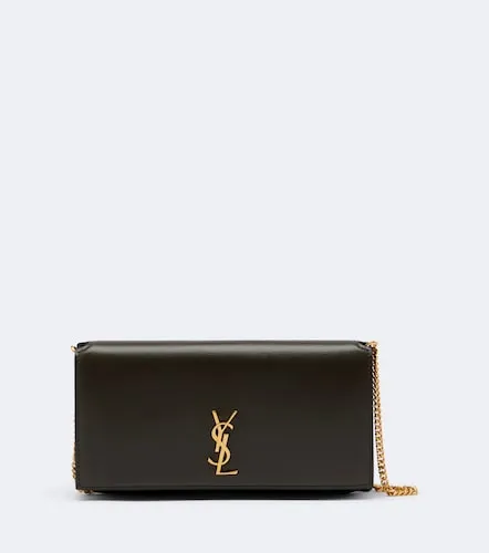 Cassandre leather phone pouch - Saint Laurent - Modalova