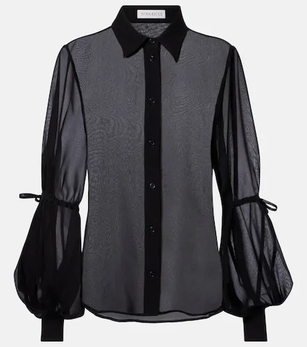 Blusa de seda transparente - Nina Ricci - Modalova