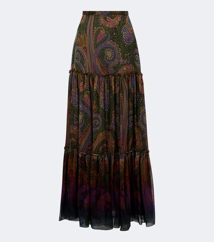Etro Paisley silk tiered maxi skirt - Etro - Modalova