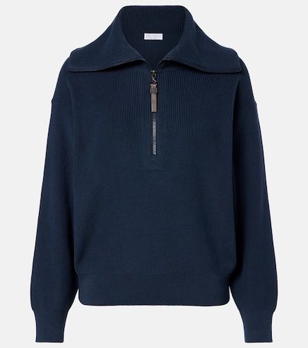 Jersey de algodón con cuentas Monili - Brunello Cucinelli - Modalova