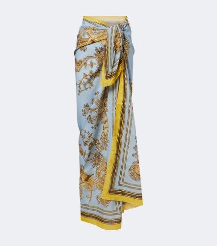 Printed cotton beach cover-up - La DoubleJ - Modalova